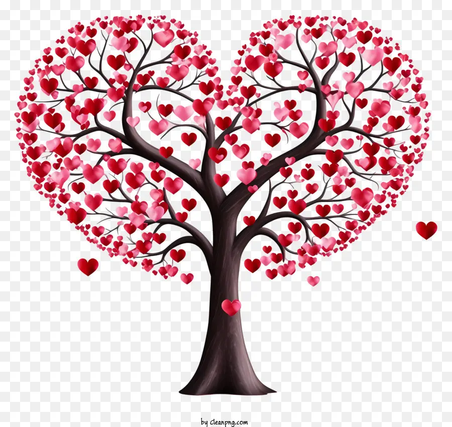 Heartshaped Ağacı，Kırmızı Kalpler PNG