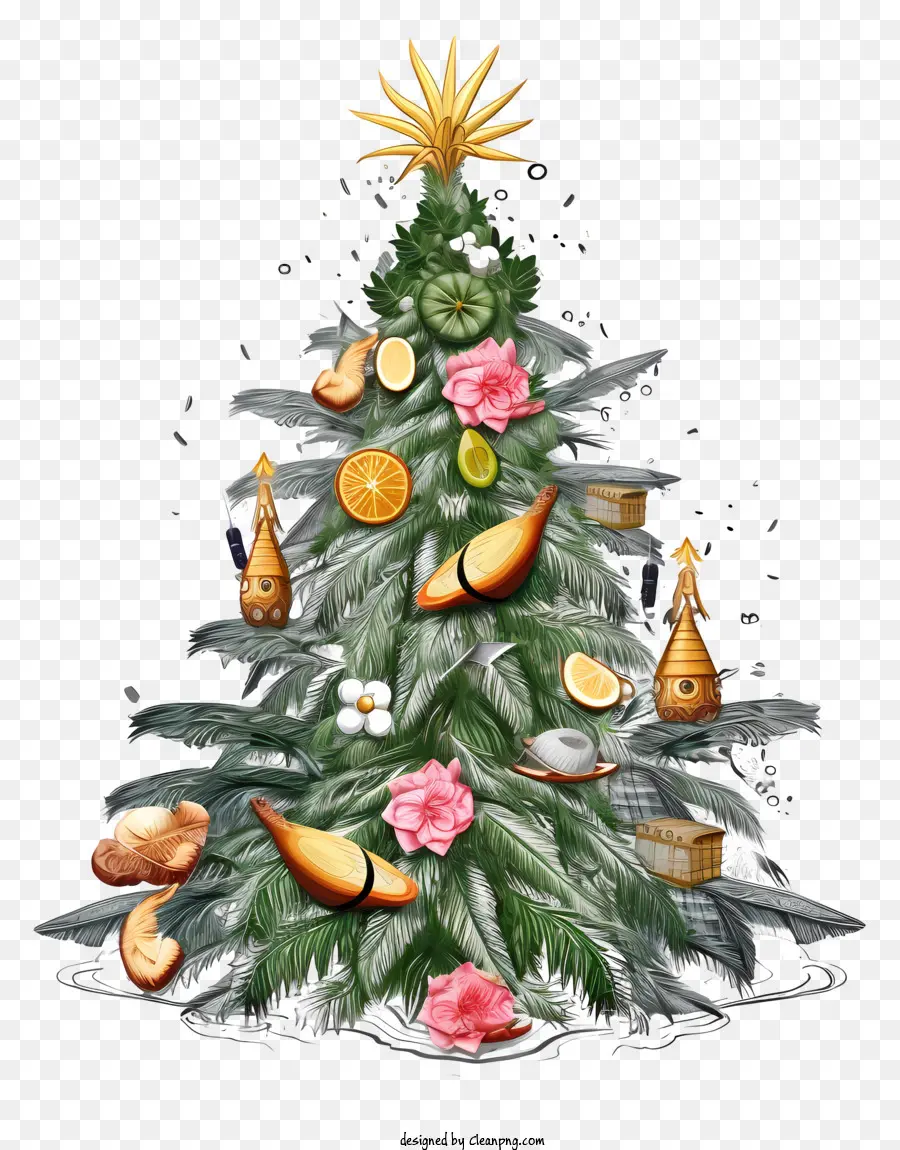 Noel Ağacı，Yemek Noel Ağacı PNG