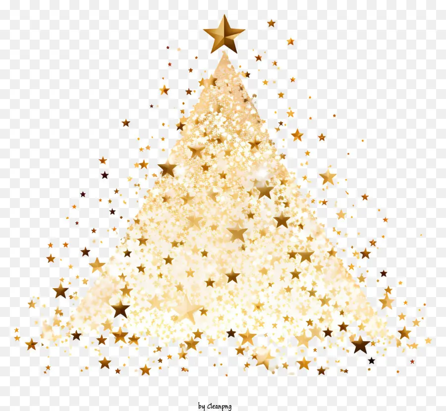 Noel Ağacı，Altın Ve Gümüş PNG