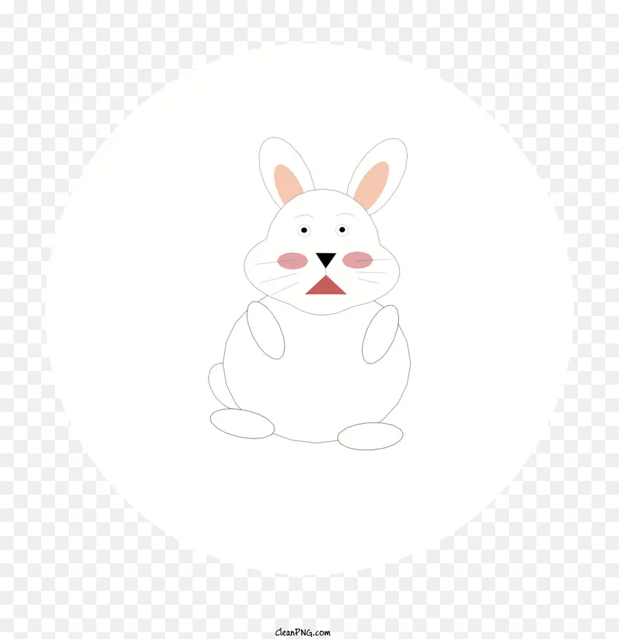 Beyaz Tavşan，Sevimli Tavşan PNG
