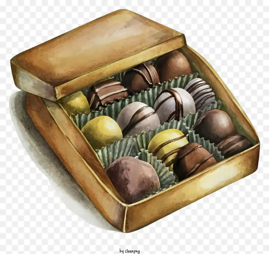 Suluboya Resim，çikolata Kutusu PNG