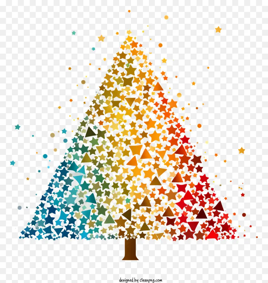 Noel Ağacı，Renkli PNG
