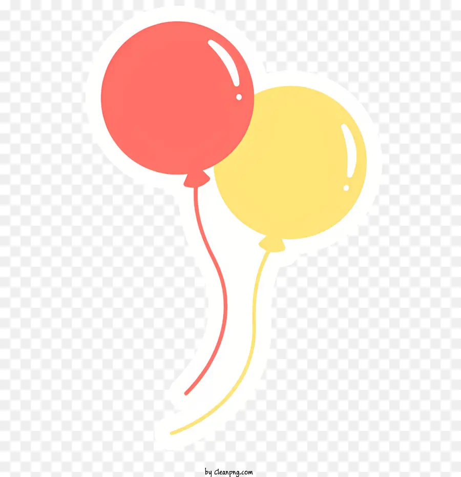Balonlar，Kırmızı Ve Sarı Balonlar PNG