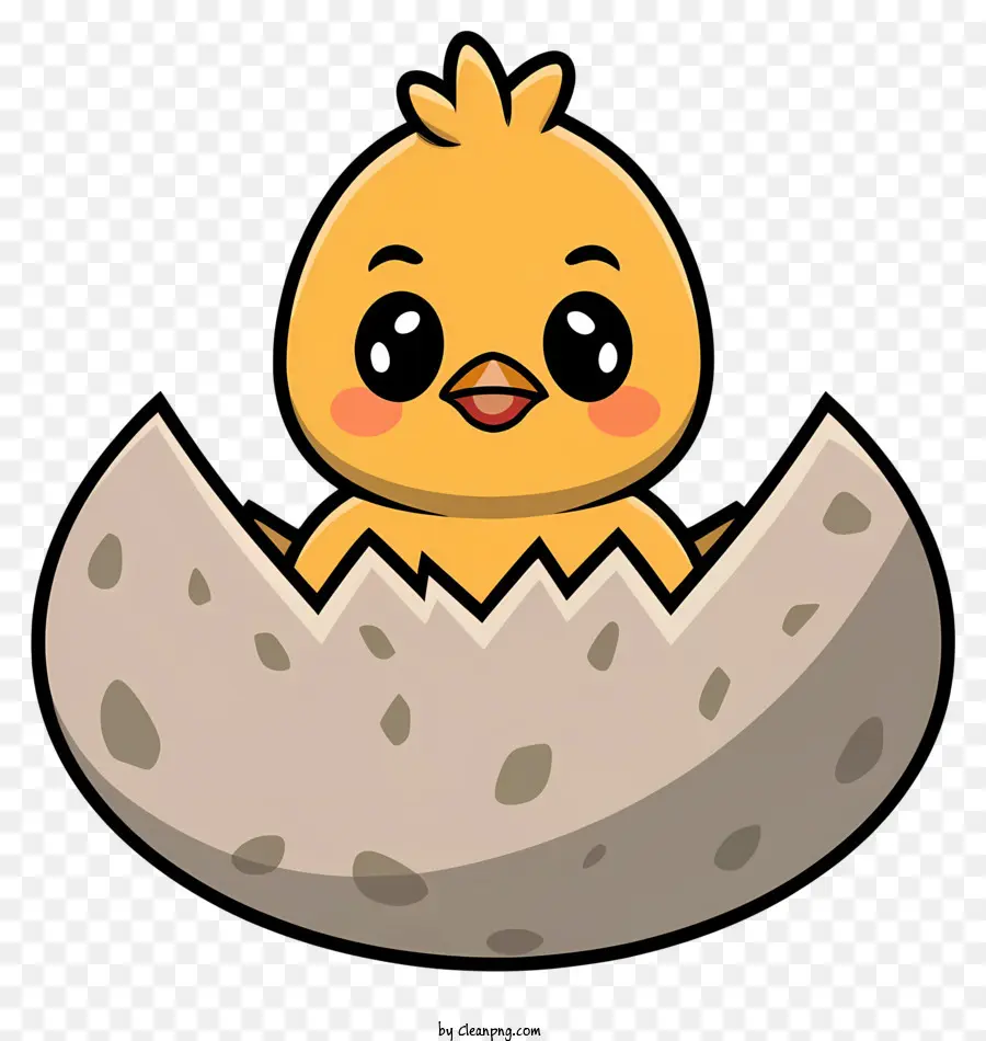 Karikatür Tavuk，Yumurta Kabuğu PNG