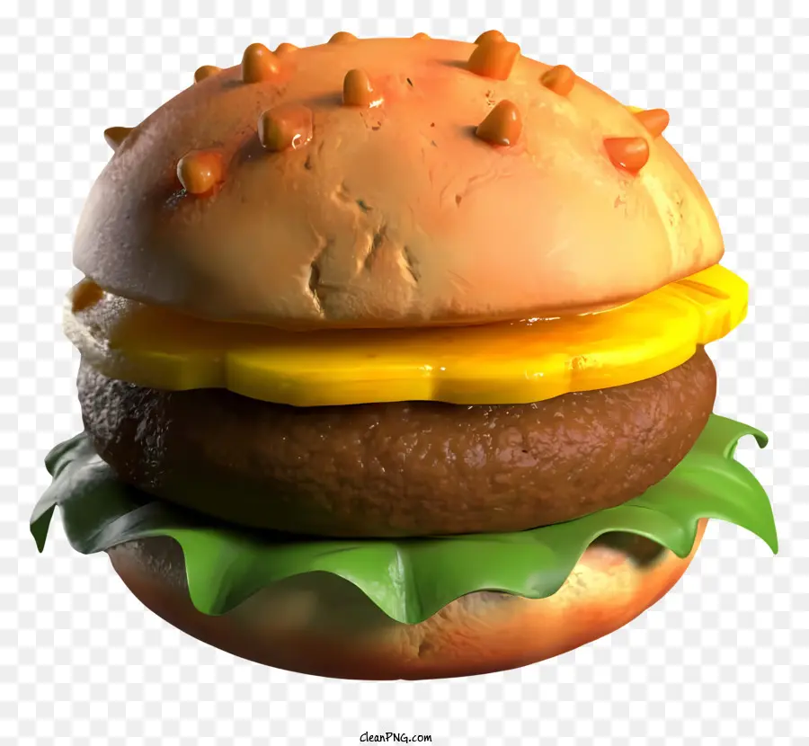 3d Hamburger，Hamburger Görüntüsü PNG