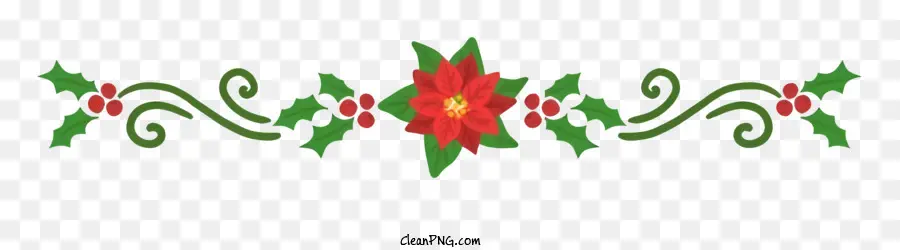 Noel çiçek Tasarımı，Poinsettias PNG