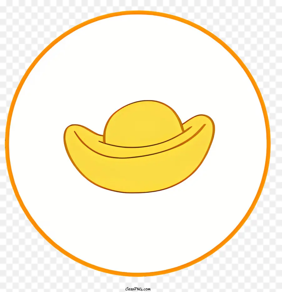 Sarı şapka，Beyaz Kenarlı PNG