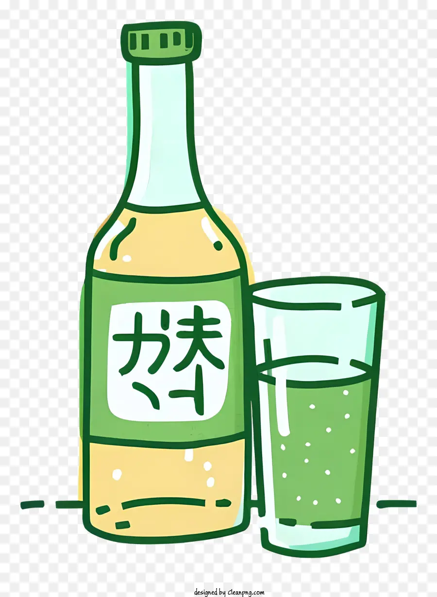 Yeşil çay，Kanji Karakteri PNG