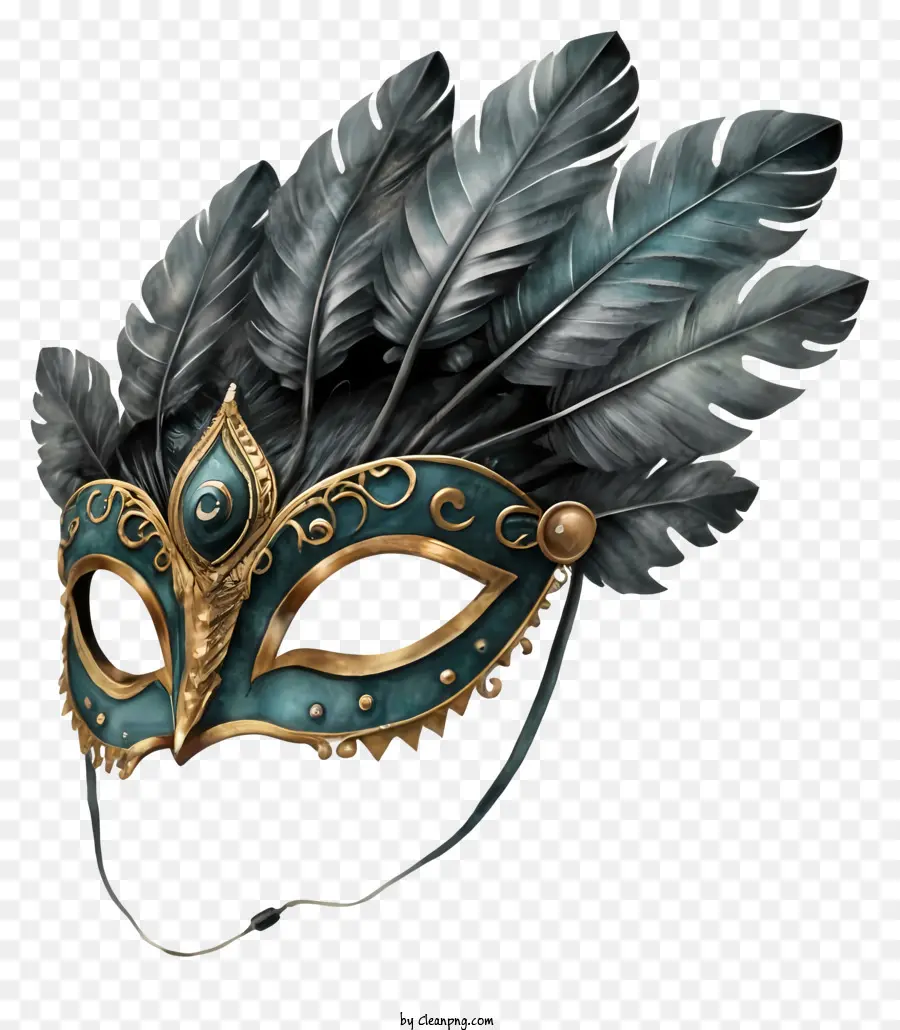 Tüy Maske，Altın Diliş Maskesi PNG