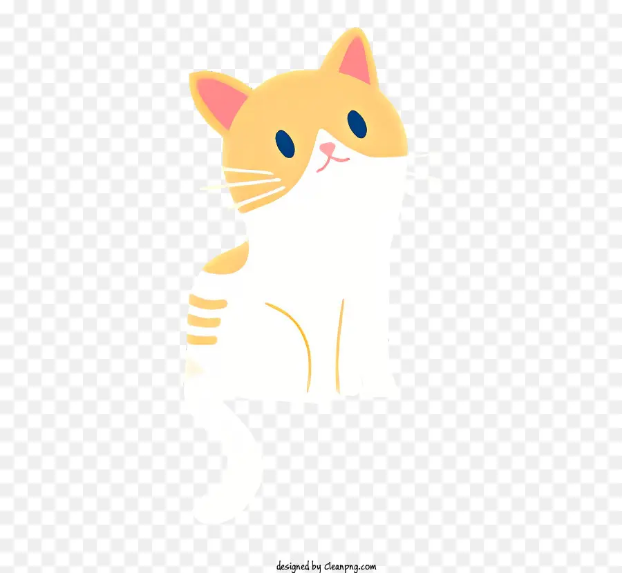 Kedi，Turuncu Ve Beyaz Kedi PNG