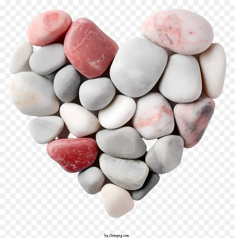 Çakıl Kalp，Kalp şeklindeki çakıl Taşları PNG