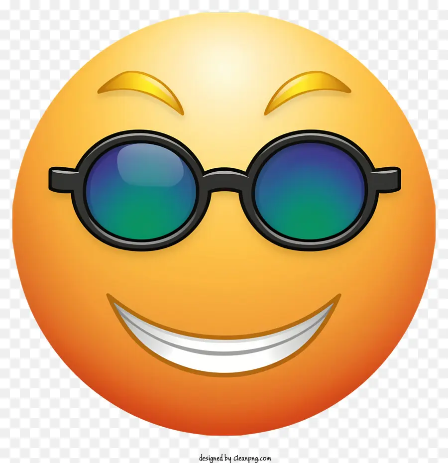 Güneş Gözlüğü Ile Emoji，Emoji Gülümseyen PNG