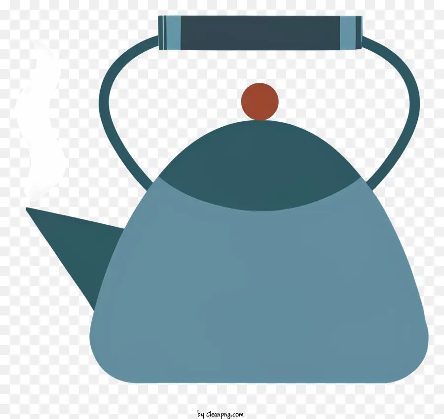 Mavi çay ısıtıcısı，Beyaz Emzik PNG