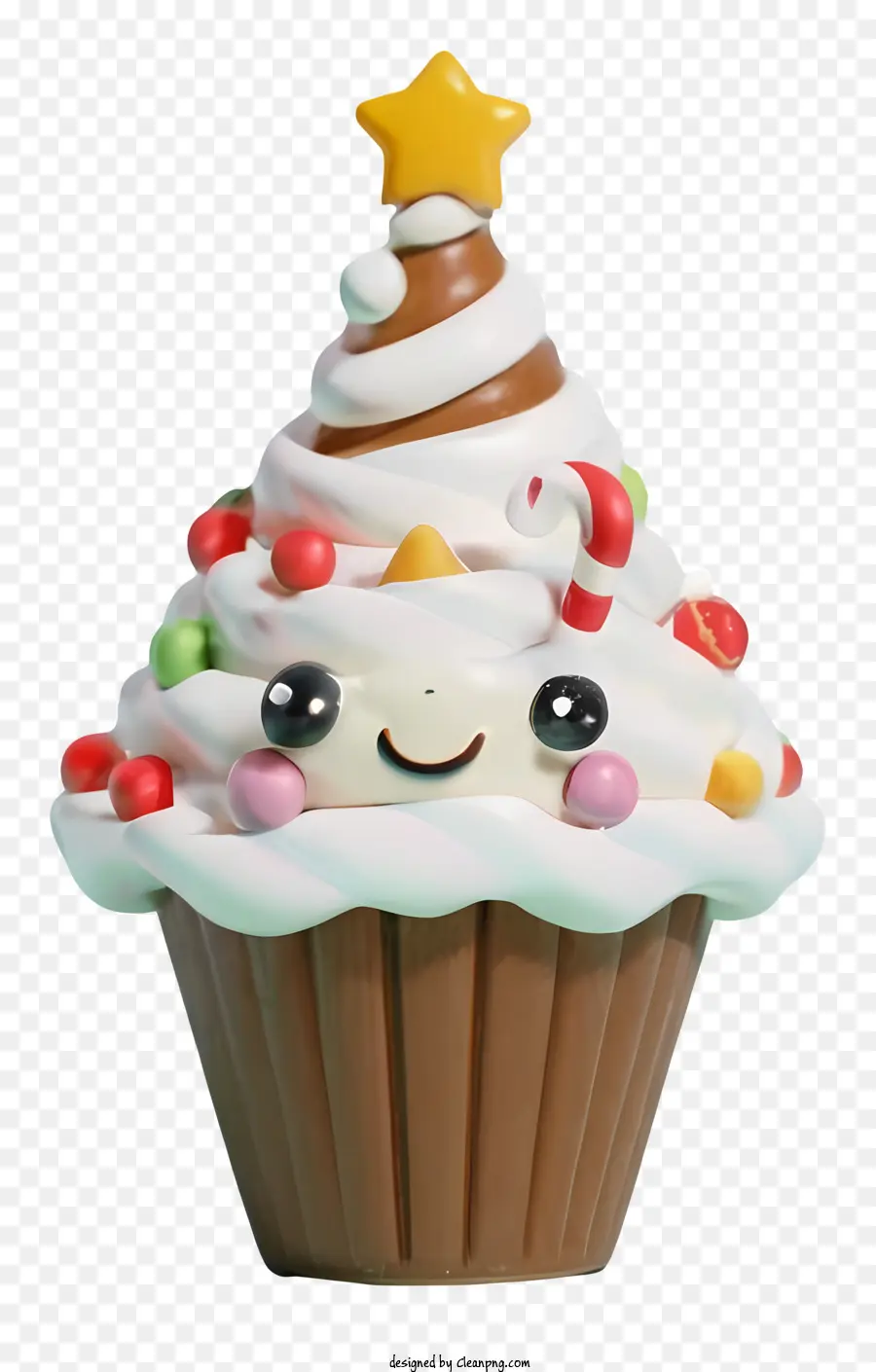 Kek，Noel Ağacı Cupcake PNG