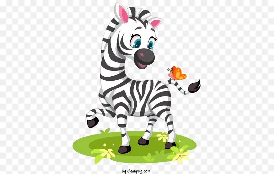 Sevimli Zebra，Karikatür Zebra PNG