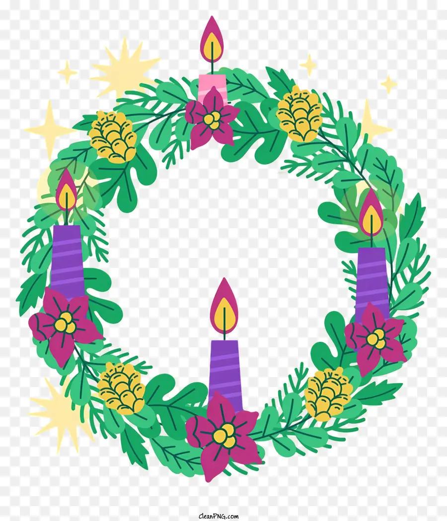 Çelenk，Advent Çelengi PNG