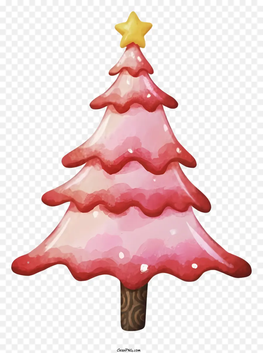 Pembe Noel Ağacı，Kabarık Noel Ağacı PNG