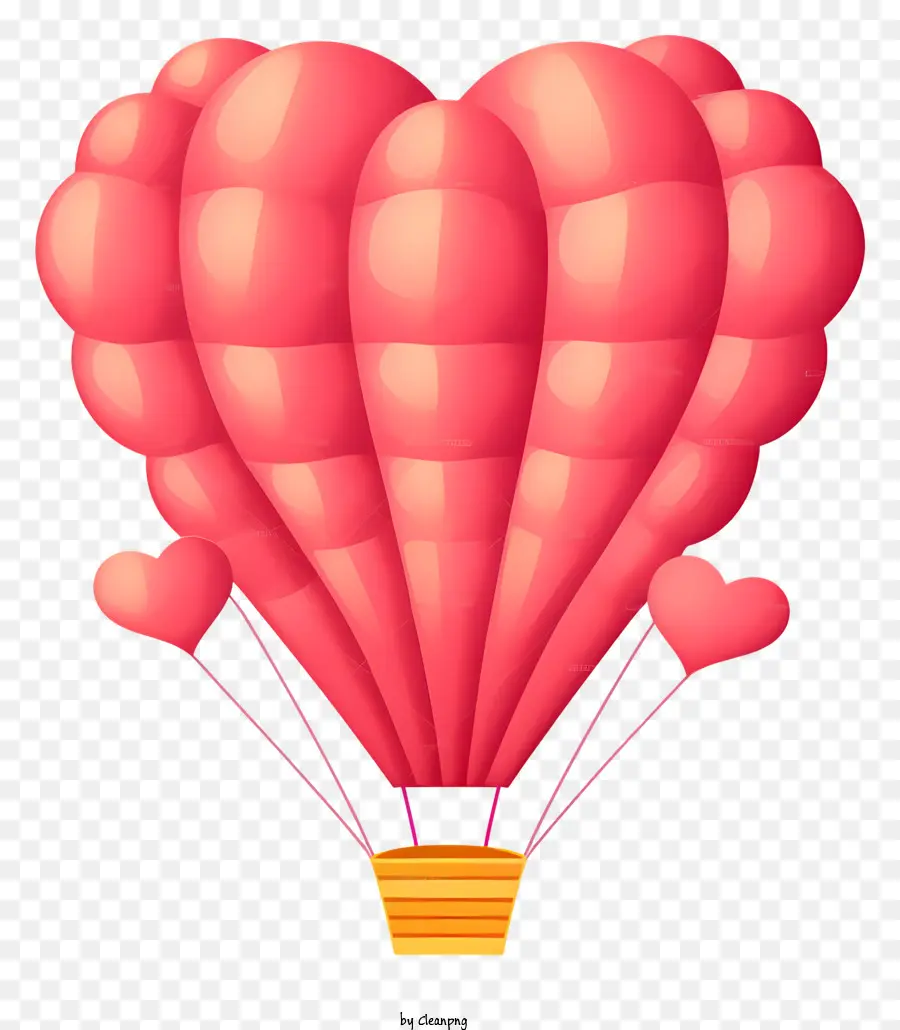 Sıcak Hava Balonu，Kalp şekilli Balon PNG