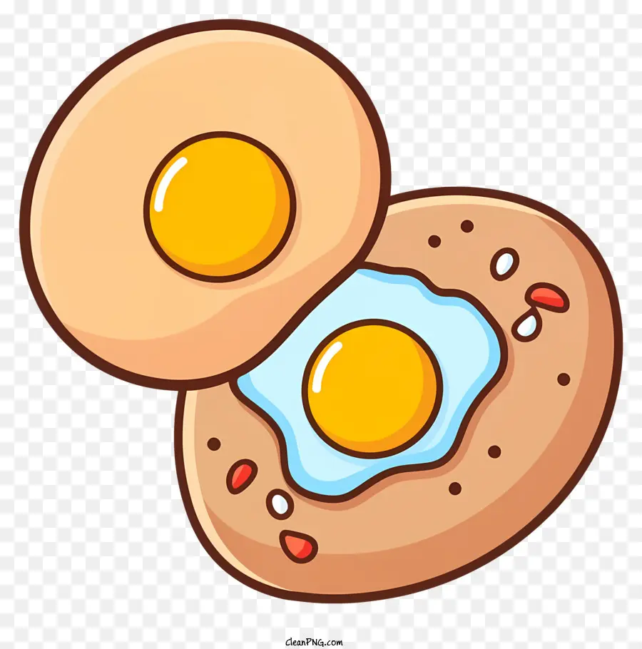 Kızarmış Yumurta Sandviç，Karikatür Kızarmış Yumurta PNG
