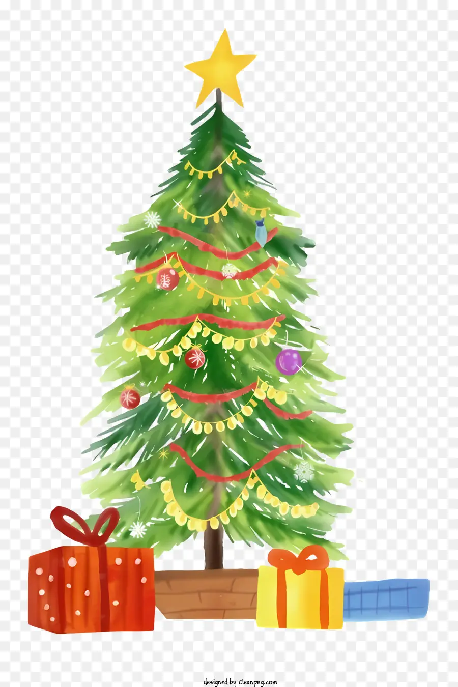 Noel Ağacı，Tatil Süslemeleri PNG