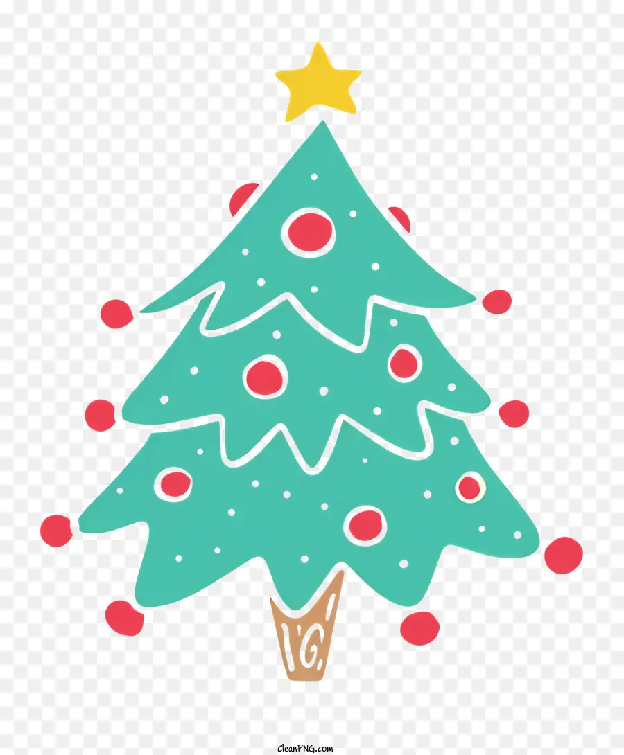 Soyut Noel Ağacı，Mavi Noel Ağacı PNG