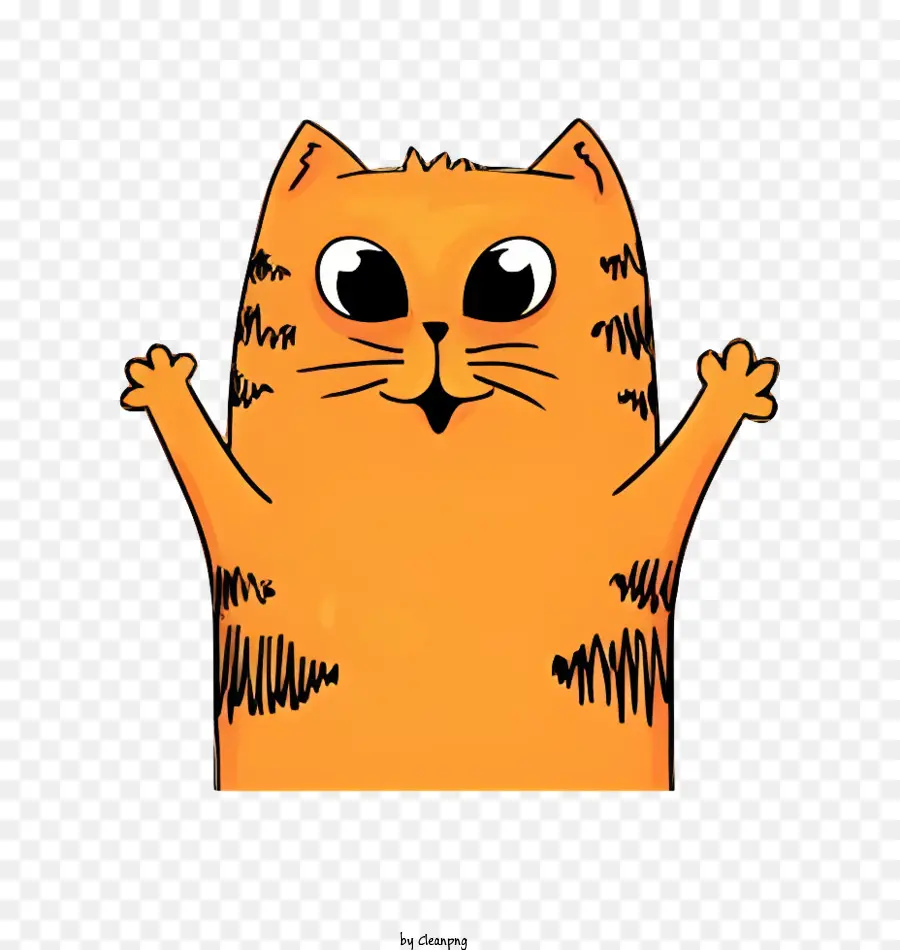 Karikatür Kedi，Mutlu Kedi PNG