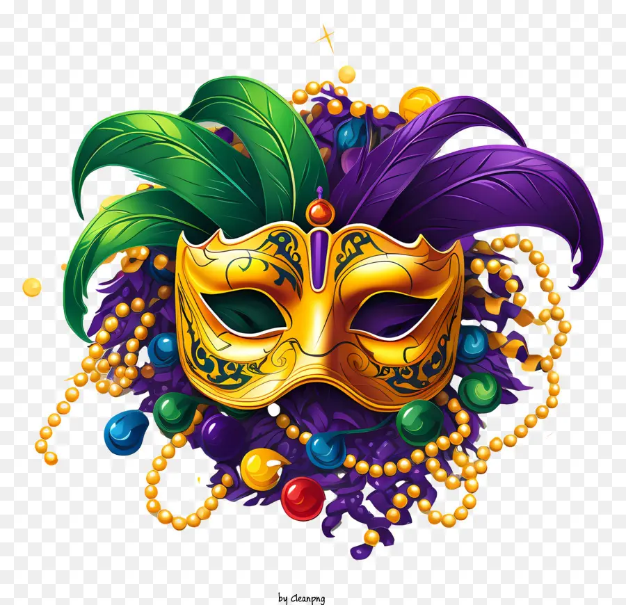Mardi Gras Maskesi，Süslü Takı PNG