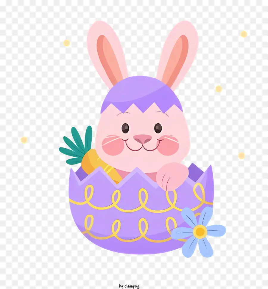 Yumurta Kabuğunda Tavşan，Sevimli Tavşan PNG