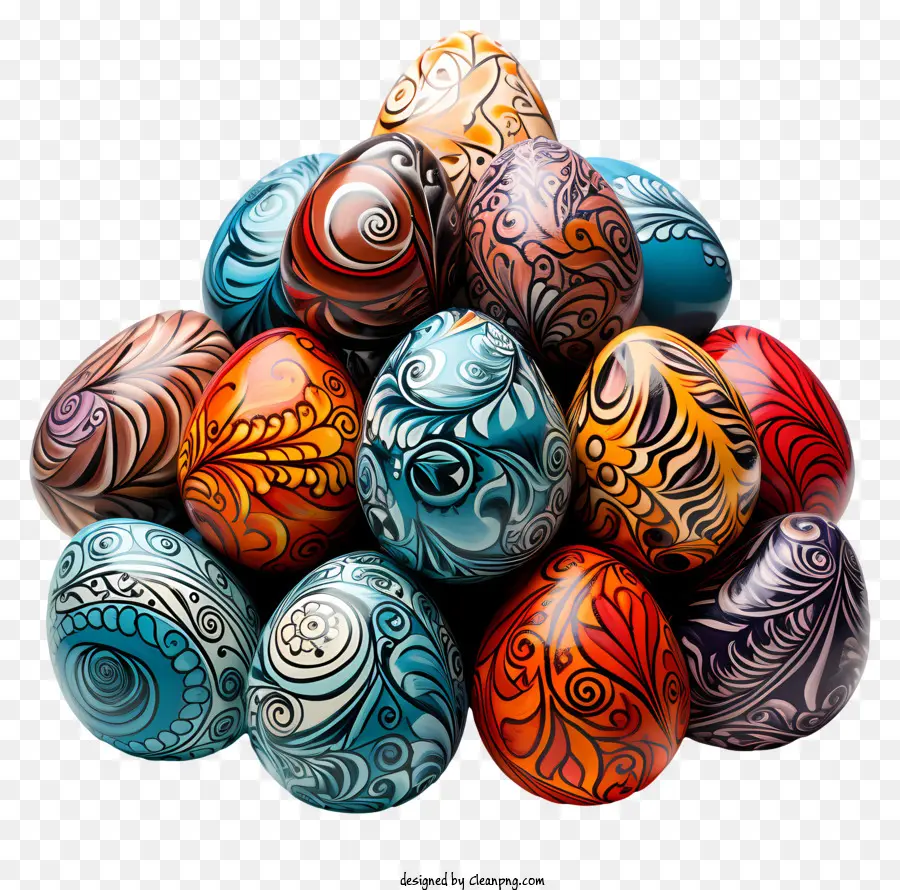 Paskalya Yumurtaları，Renkli Yumurta PNG