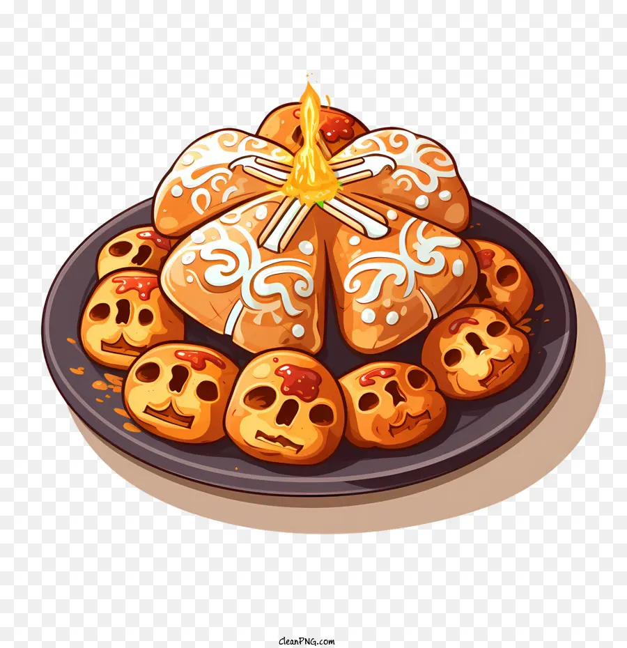 Pan De Muerto，Ekmek PNG