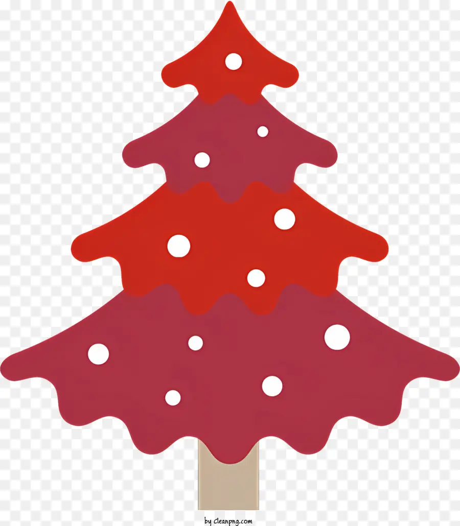 Kırmızı Noel Ağacı，Noel PNG