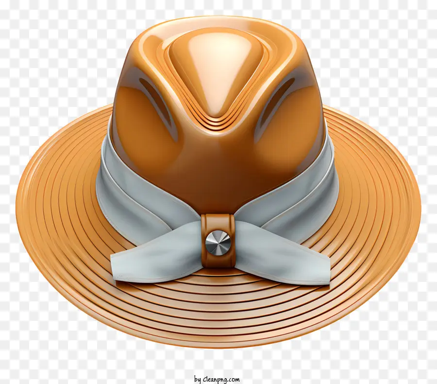 Kahverengi Fedora şapkası，Papyon şapkası PNG