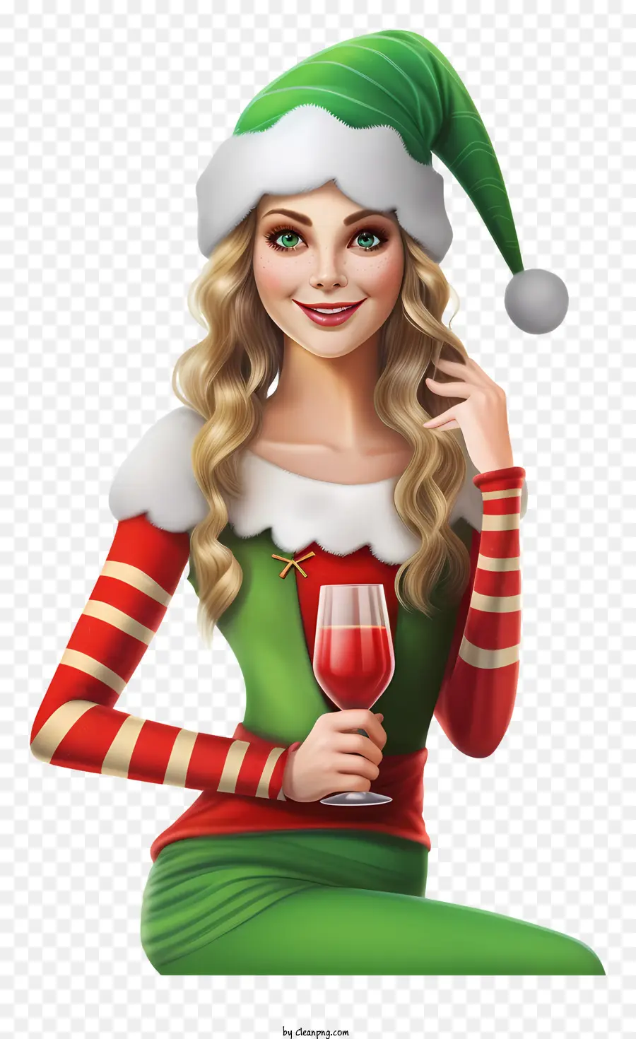 Kadın，Noel Elfi PNG