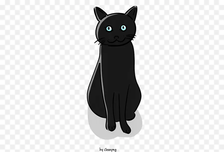 Karikatür Kedi，Kara Kedi PNG