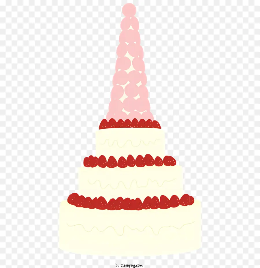 Düğün Pastası，Üç Katmanlı Kek PNG