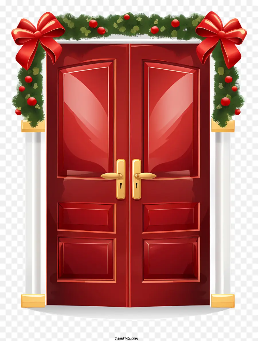 Noel Kapı，Kırmızı Ahşap Kapı PNG