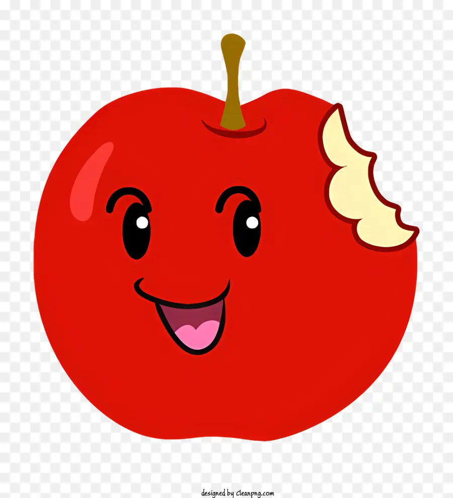 Kırmızı Elma，Gülen Yüz PNG