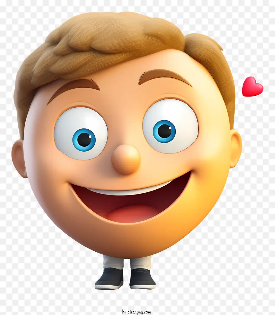 Karikatür çocuk，Gülümseyen Emoji PNG