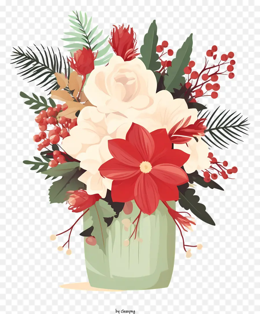 Tatil Çiçek Düzenlemesi，şenlikli Buket PNG