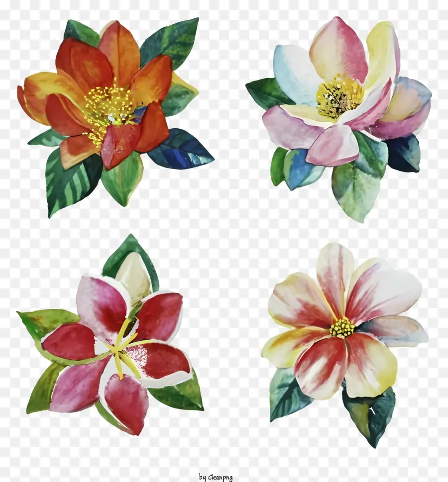 Suluboya Resim，çiçek PNG