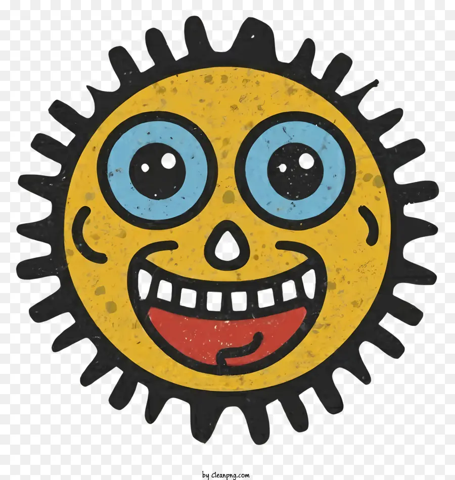 Sevimli Güneş Illüstrasyonu，Goggles Ile Gülümseyen Güneş PNG