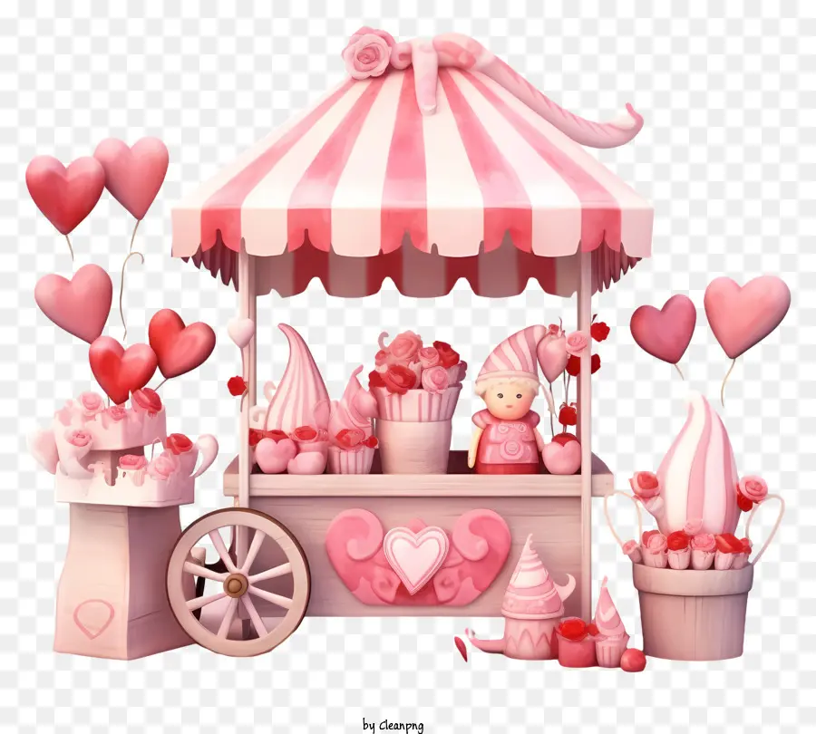 Sevgililer Günü Romantik Tutma，Şeker Standı PNG