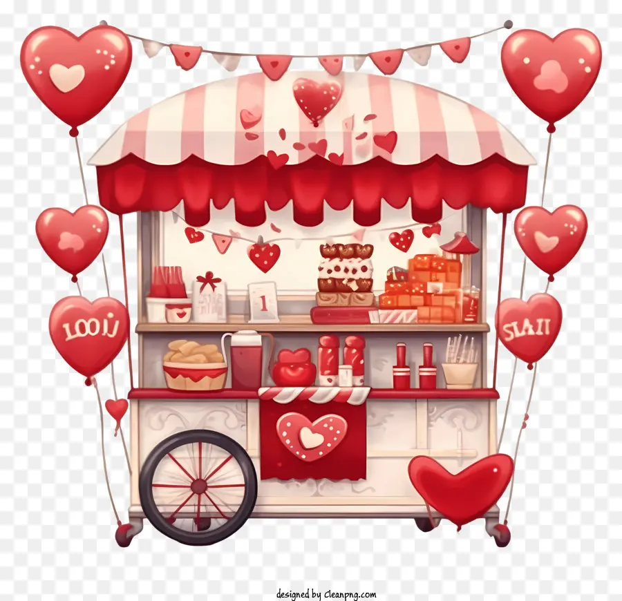 Düz Sevgililer Günü Romantik Tutma，Kırmızı Kalp şeklindeki Balon PNG