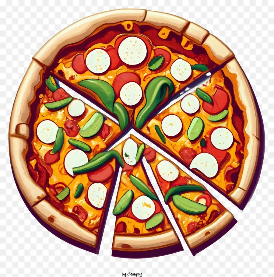 Karikatür，Pizza PNG