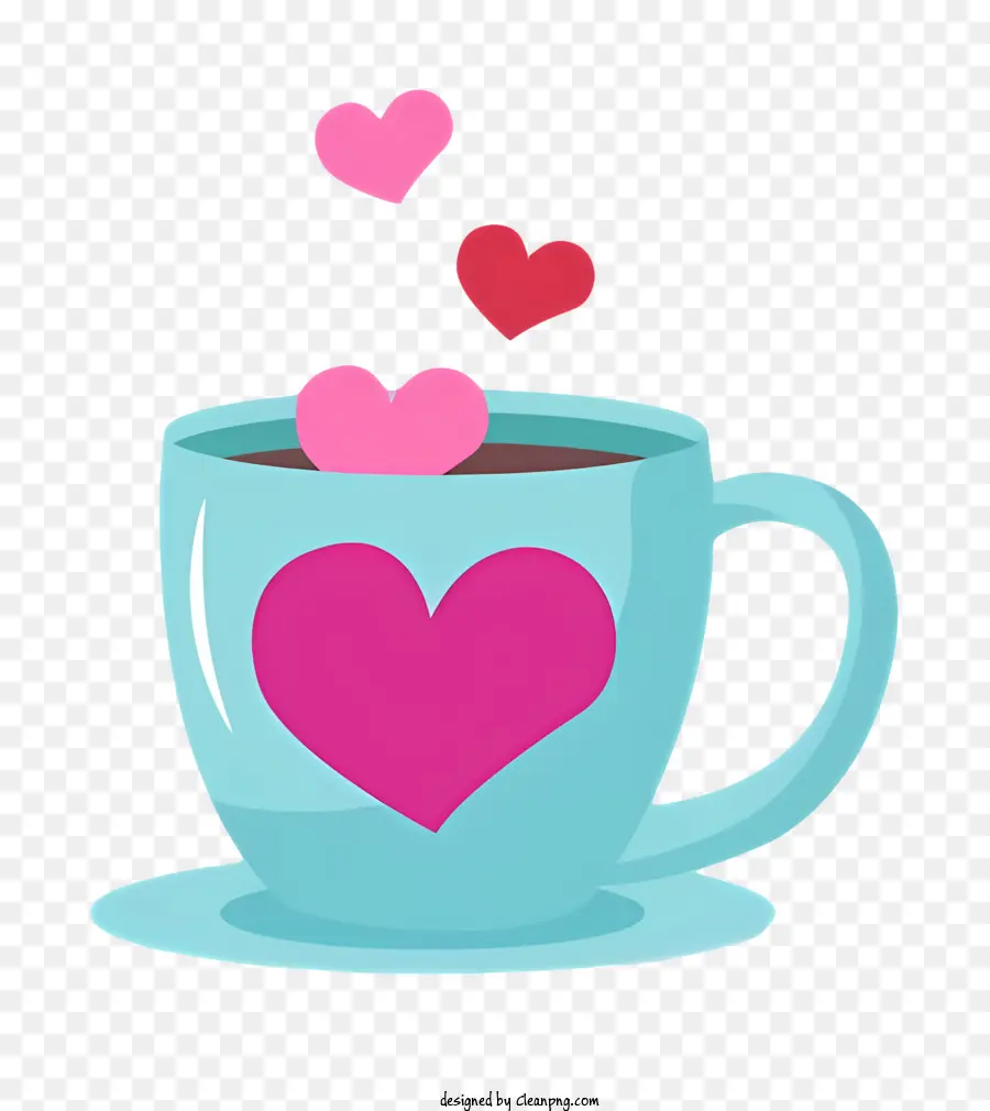 Sevgililer，Bir Fincan Kahve PNG