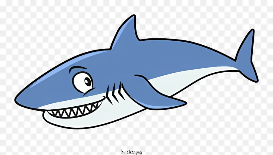 Karikatür，Mavi Köpekbalığı PNG