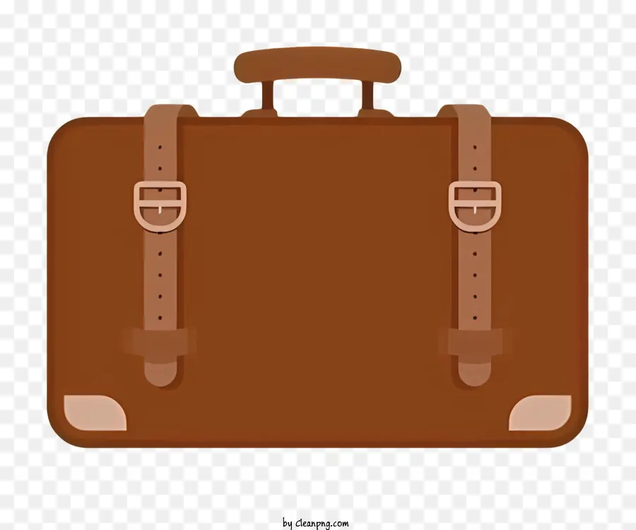 Seyahat，Kahverengi Deri Evrak çantası PNG
