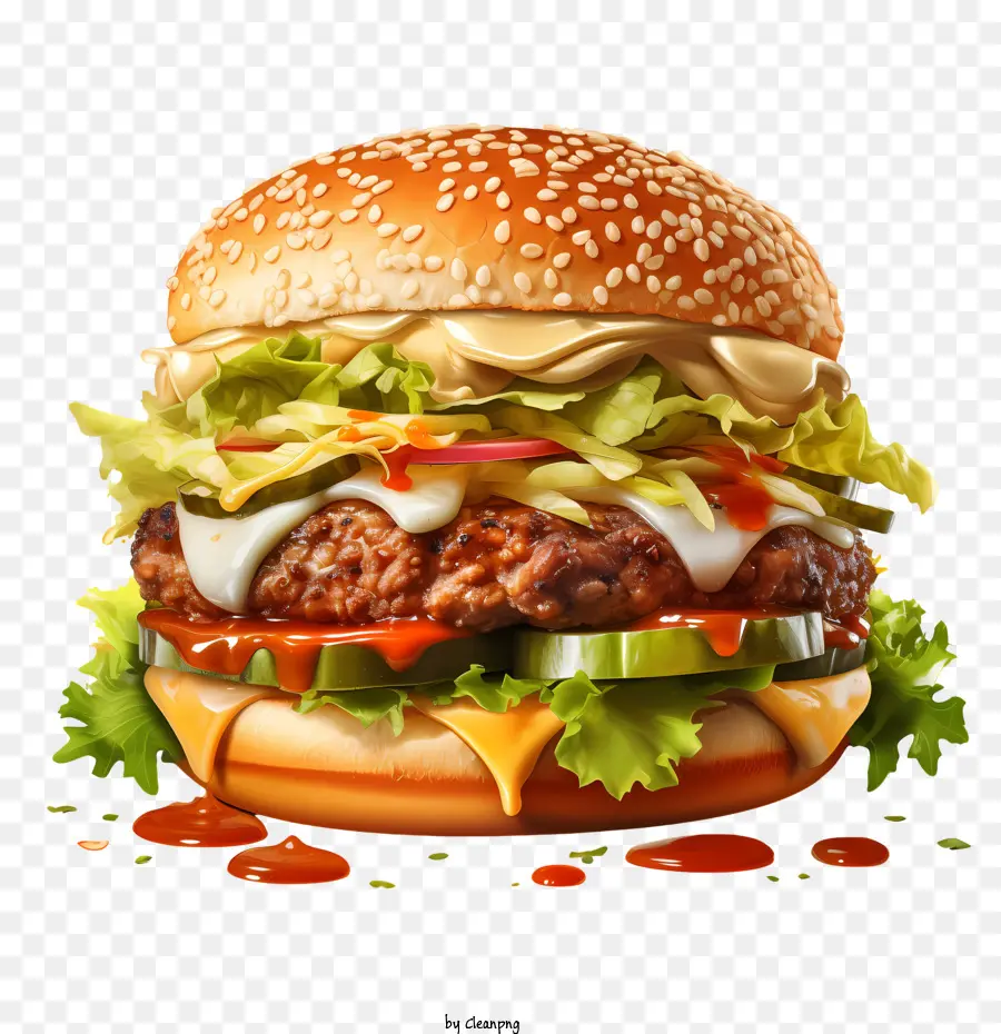 Amerikan Burgeri，Hamburger PNG