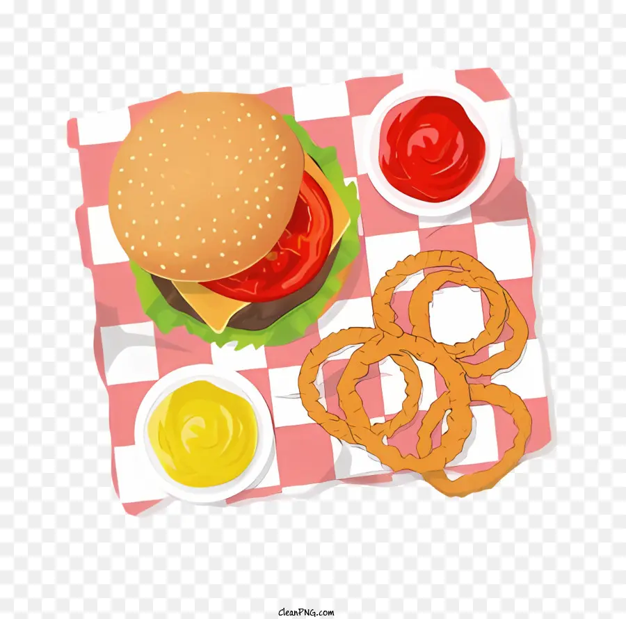 Karikatür，Hamburger PNG