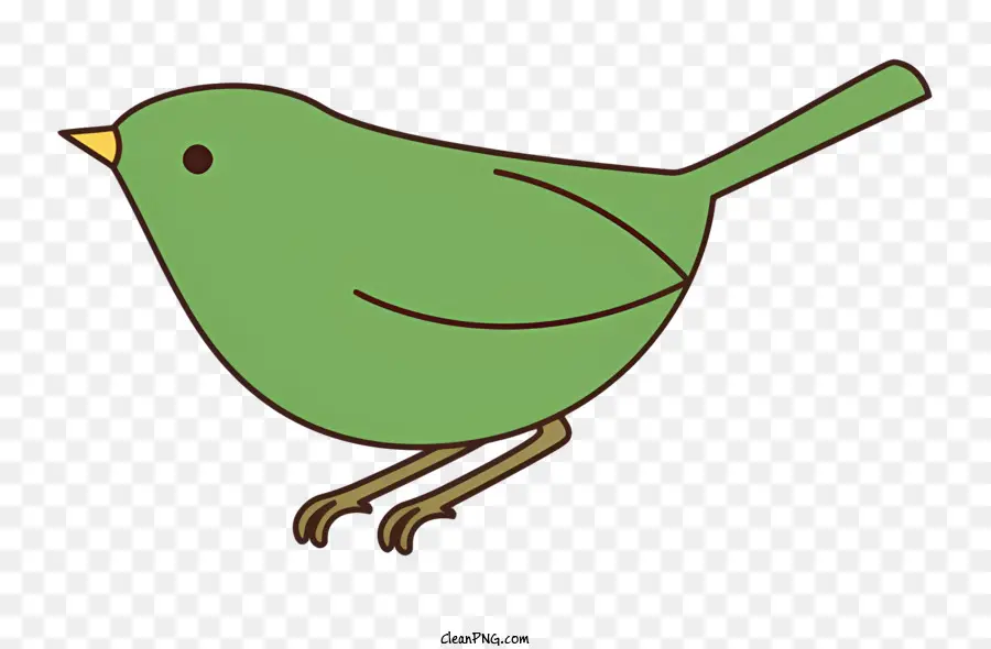 Karikatür，Yeşil Kuş PNG